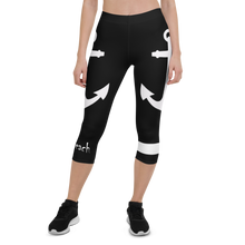 Load image into Gallery viewer, Capri Leggings Anchor (Black)
