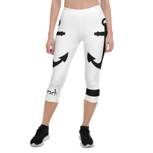 Load image into Gallery viewer, Capri Leggings Anchor (White)