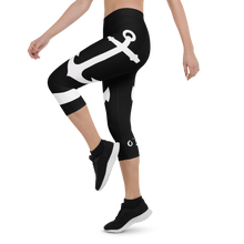 Load image into Gallery viewer, Capri Leggings Anchor (Black)