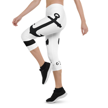 Load image into Gallery viewer, Capri Leggings Anchor (White)
