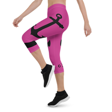 Load image into Gallery viewer, Capri Leggings Anchor (Deep Cerise)
