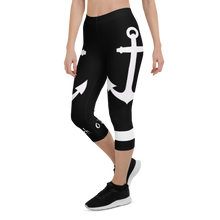 Load image into Gallery viewer, Capri Leggings Anchor (Black)