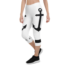 Load image into Gallery viewer, Capri Leggings Anchor (White)