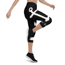 Load image into Gallery viewer, Capri Leggings Anchor (Black)