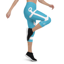 Load image into Gallery viewer, Capri Leggings Anchor (Summer Sky)