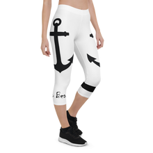 Load image into Gallery viewer, Capri Leggings Anchor (White)