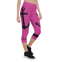 Load image into Gallery viewer, Capri Leggings Anchor (Deep Cerise)