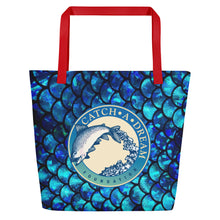 Load image into Gallery viewer, Catch-A-Dream Beach Bag Fish Scales