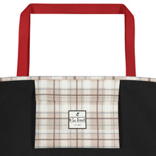 Load image into Gallery viewer, Beach Bag O'Lo Plaid Beige