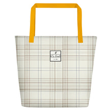 Load image into Gallery viewer, Beach Bag O'Lo Tan Plaid