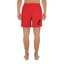 Load image into Gallery viewer, Men's Athletic Long Shorts Lifeguard (Red)