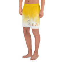 Load image into Gallery viewer, Men's Athletic Long Shorts (Yellow Gradient)