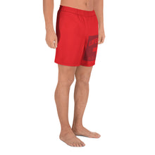 Load image into Gallery viewer, Men's Athletic Long Shorts Lifeguard (Red)