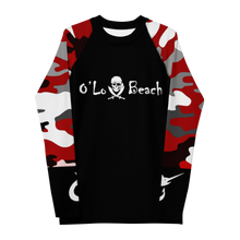 Load image into Gallery viewer, Black Bart Rash Guard Red Camo