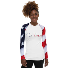 Load image into Gallery viewer, Merica Shore Women's Rash Guard