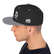 Load image into Gallery viewer, Flat Bill Snapback Hat Bare Bones