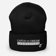 Load image into Gallery viewer, Catch-A-Dream Cuffed Beanie (White Wordmark)