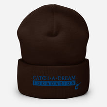 Load image into Gallery viewer, Catch-A-Dream Cuffed Beanie (Blue Wordmark)