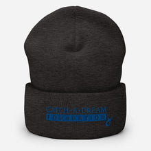 Load image into Gallery viewer, Catch-A-Dream Cuffed Beanie (Blue Wordmark)