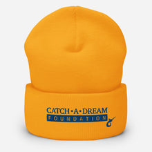 Load image into Gallery viewer, Catch-A-Dream Cuffed Beanie (Blue Wordmark)