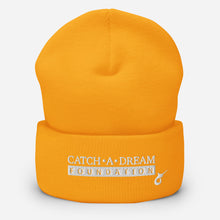 Load image into Gallery viewer, Catch-A-Dream Cuffed Beanie (White Wordmark)