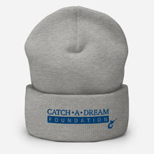 Load image into Gallery viewer, Catch-A-Dream Cuffed Beanie (Blue Wordmark)