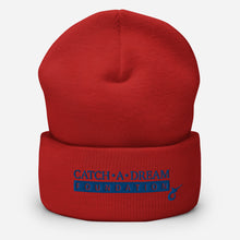 Load image into Gallery viewer, Catch-A-Dream Cuffed Beanie (Blue Wordmark)