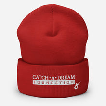 Load image into Gallery viewer, Catch-A-Dream Cuffed Beanie (White Wordmark)