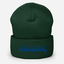 Load image into Gallery viewer, Catch-A-Dream Cuffed Beanie (Blue Wordmark)