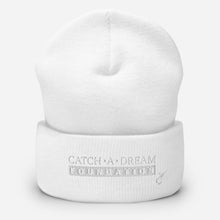 Load image into Gallery viewer, Catch-A-Dream Cuffed Beanie (White Wordmark)