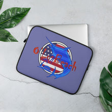 Load image into Gallery viewer, Laptop Sleeve American Blue Marlin (Purple)