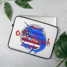 Load image into Gallery viewer, Laptop Sleeve American Blue Marlin (White)
