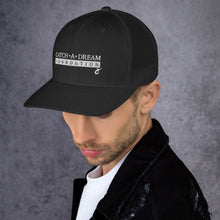Load image into Gallery viewer, Catch-A-Dream Trucker Cap (White Wordmark)