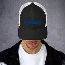 Load image into Gallery viewer, Catch-A-Dream Trucker Cap (Blue Wordmark)