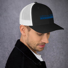 Load image into Gallery viewer, Catch-A-Dream Trucker Cap (Blue Wordmark)