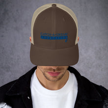 Load image into Gallery viewer, Catch-A-Dream Trucker Cap (Blue Wordmark)