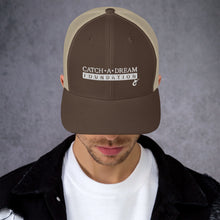 Load image into Gallery viewer, Catch-A-Dream Trucker Cap (White Wordmark)