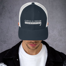 Load image into Gallery viewer, Catch-A-Dream Trucker Cap (White Wordmark)