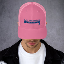 Load image into Gallery viewer, Catch-A-Dream Trucker Cap (Blue Wordmark)
