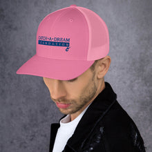 Load image into Gallery viewer, Catch-A-Dream Trucker Cap (Blue Wordmark)