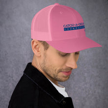 Load image into Gallery viewer, Catch-A-Dream Trucker Cap (Blue Wordmark)