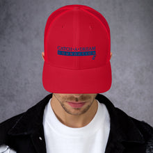 Load image into Gallery viewer, Catch-A-Dream Trucker Cap (Blue Wordmark)