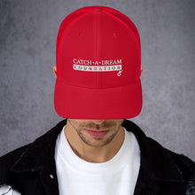 Load image into Gallery viewer, Catch-A-Dream Trucker Cap (White Wordmark)