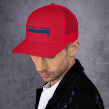 Load image into Gallery viewer, Catch-A-Dream Trucker Cap (Blue Wordmark)
