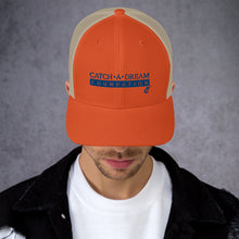 Load image into Gallery viewer, Catch-A-Dream Trucker Cap (Blue Wordmark)