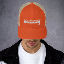 Load image into Gallery viewer, Catch-A-Dream Trucker Cap (White Wordmark)