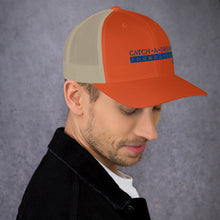 Load image into Gallery viewer, Catch-A-Dream Trucker Cap (Blue Wordmark)