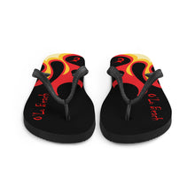Load image into Gallery viewer, Flames Flip-Flops