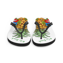 Load image into Gallery viewer, Pineapple Flip-Flops (White)