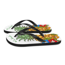 Load image into Gallery viewer, Pineapple Flip-Flops (White)